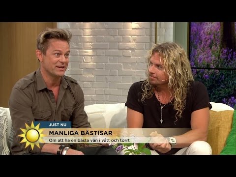 Niclas Wahlgren och "Kicken" är bästisar: "Vi gör allt utom att hångla" - Nyhetsmorgon (TV4)