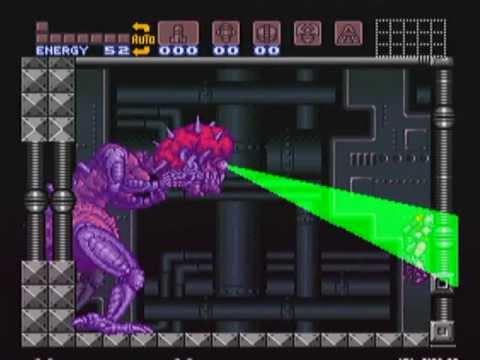 Super Metroid Mother Brain Final Boss Fight And Ending