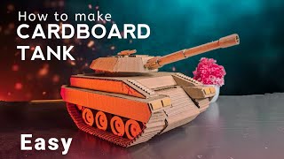 How to Make Tank with Cardboard easy | Make mini Tank From Cardboard | Toys arrive  #craft #diy