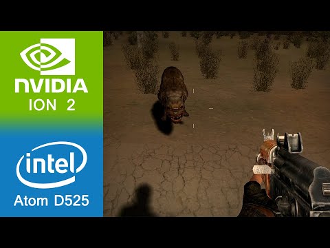 S.T.A.L.K.E.R. Call Of Pripyat Gameplay NVIDIA ION 2 + Intel Atom D525