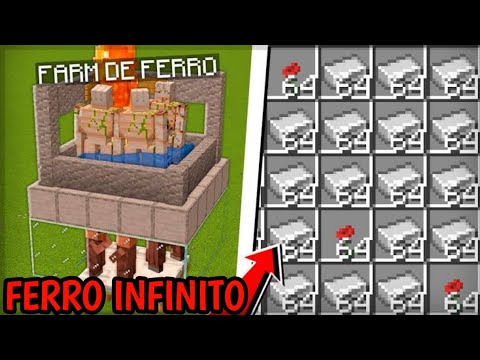✔ FARM DE FERRO sem ZUMBI - FERRO INFINITO - MINECRAFT 1.16 😱