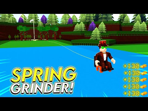 Insane Spring Gold Grinder Tutorial In Roblox Build A Boat For Treasure