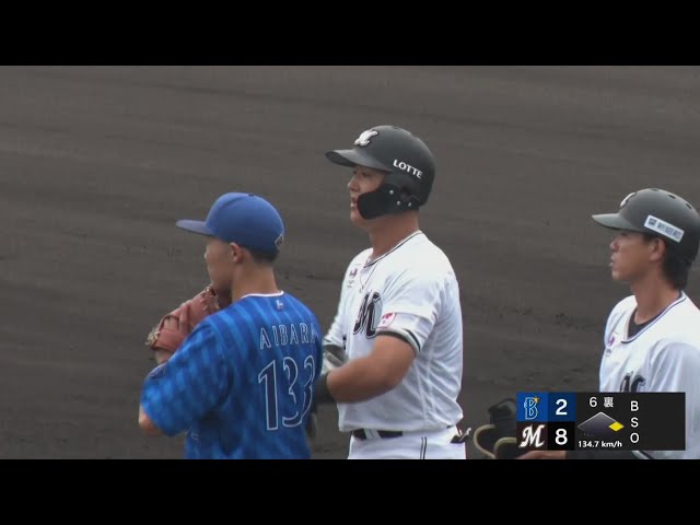 【ファーム】打撃好調!! マリーンズ・山口航輝 再び6点差に広げるセンター前へのタイムリー!! 2024年7月16日 千葉ロッテマリーンズ 対 横浜DeNAベイスターズ