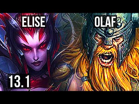 ELISE vs OLAF (JNG) | Rank 2 Elise, Rank 6, 6/1/8, Dominating | EUW Challenger | 13.1