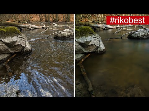 FOTOGRAFIEREN MIT POLFILTER und ND-Filter am Wasser  - Foto mit Langzeitbelichtung ohne Spiegelung
