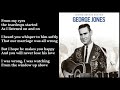 George Jones - The Window Up Above LYRICS