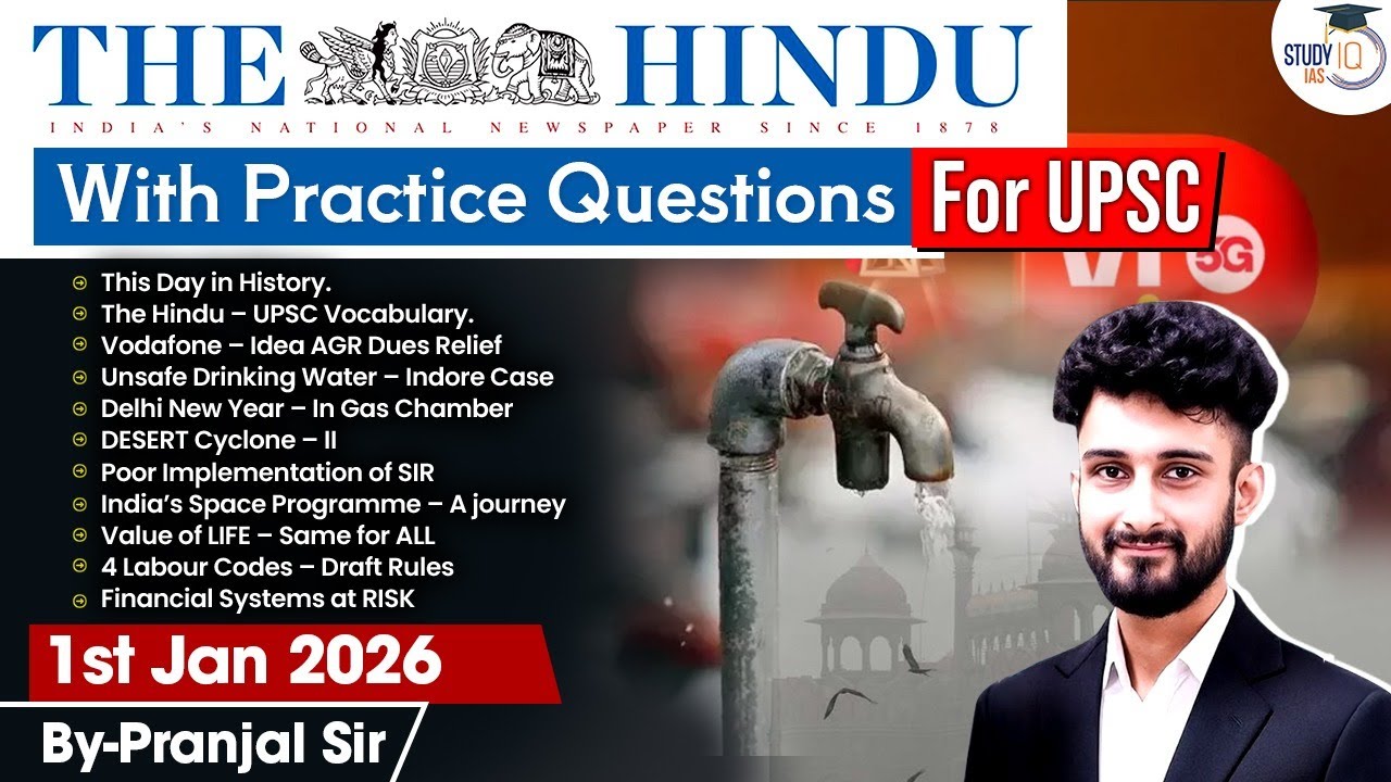The Hindu Analysis | 1st January 2026 | The Hindu News Paper Today With Practice Questions