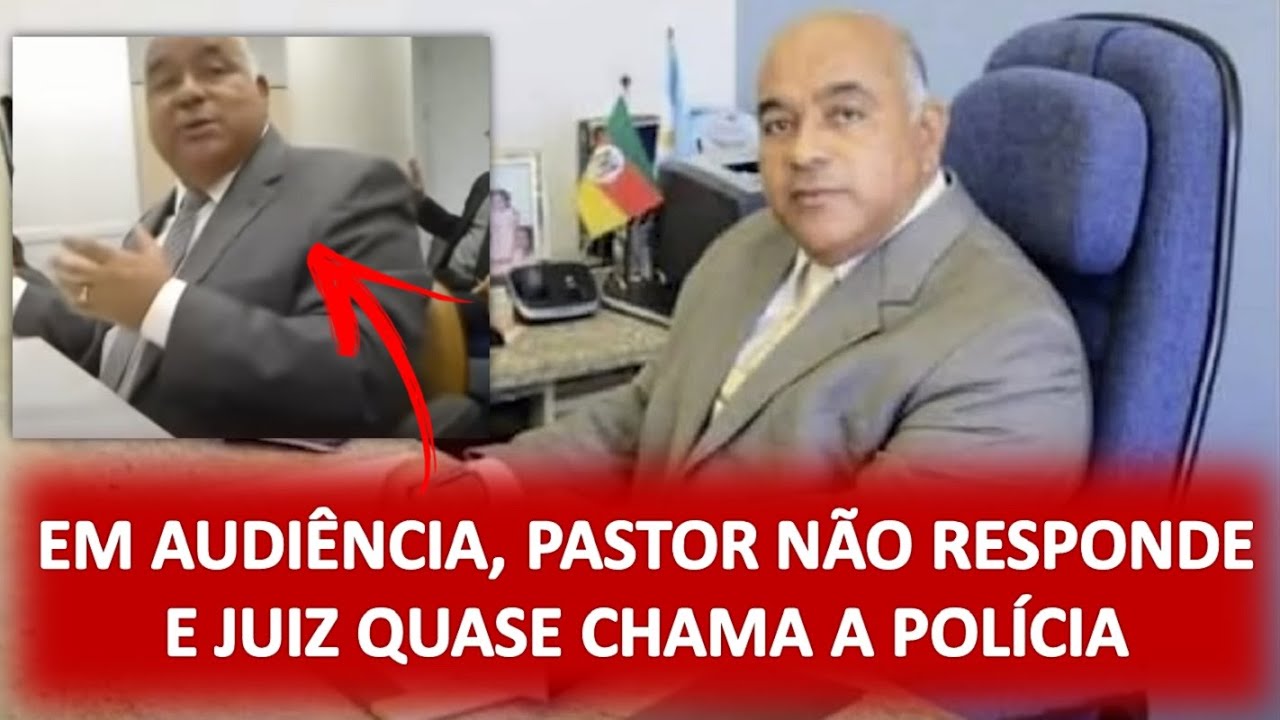 PASTOR presidente da ASSEMBLEIA DE DEUS (IEADPE) não responde perguntas. JUIZ quase chama a POLÍCIA.