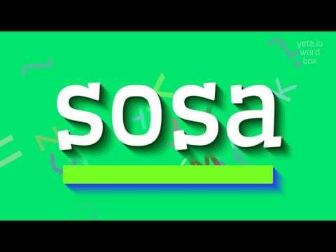 How to say "sosa"! (High Quality Voices)