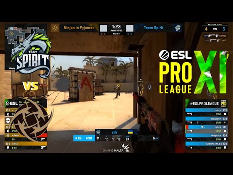 DEMONSTRATION OF SKILL ! NiP vs Spirit - ESL Pro League - BEST OF CSGO