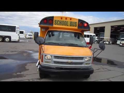 Used Small School Bus - 2001 Chevy Type A School Bus For 21 Kids Or 13 Adults With Rear Door B41699