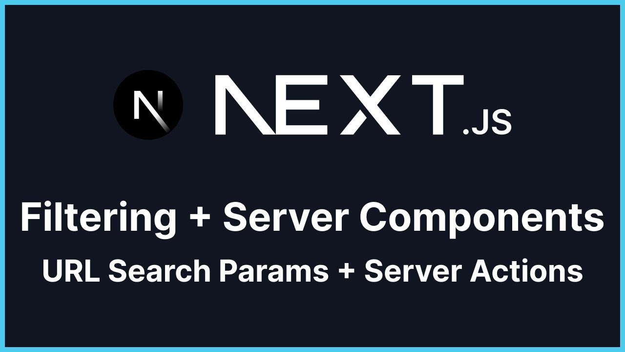 Filtering with React Server Components, URL Search Params, Server Actions
