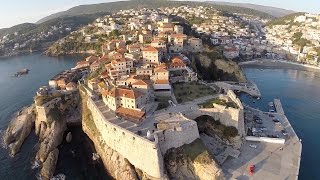 preview picture of video 'Ulcinj and Velika Plaža (Montenegro) - Aerial Video Footage'