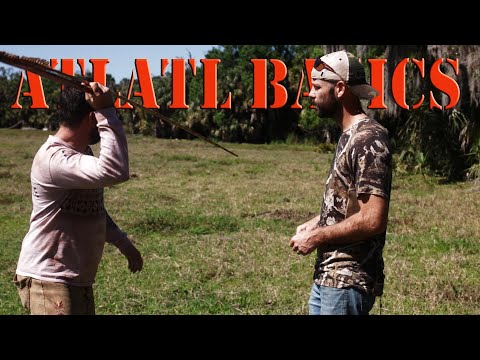 How to throw an atlatl SPEAR THROWER! Can I hit the target?