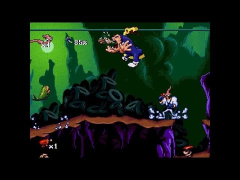 Earthworm Jim: Special Edition ... (Sega CD) Gameplay