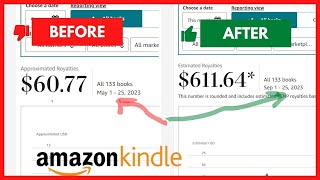 From $60.77 to $611.64 within 25 Days (How to Make Money with Amazon KDP for Beginners 2023)