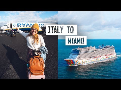 2 Full Days of Travel! 😳Italy to Miami for NORWEGIAN CRUISE!