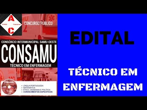 Apostila Concurso CONSAMU-PR 2017 - Ténico em Enfermagem