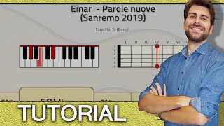 SANREMO 2019! Einar  - Parole nuove (Piano e Chitarra - Accordi )