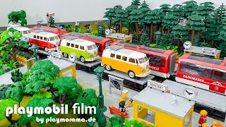 Diorama Film: Playmobil Eisenbahn am Bahnsteig Neustadt