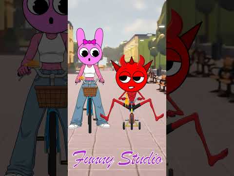 Thin Raddy VS Pinki and Oren Sprunki Funny Moments #funny #animation