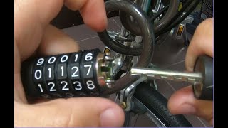 UNLOCKING TRICKS - BICYCLE COMBINATION LOCK - Part 1