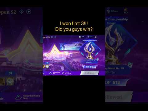 🎉 I Won First 3 Matches in Europe Division Championship | MLBB Rising Open! 🥳 #mobilelegends #mlbb