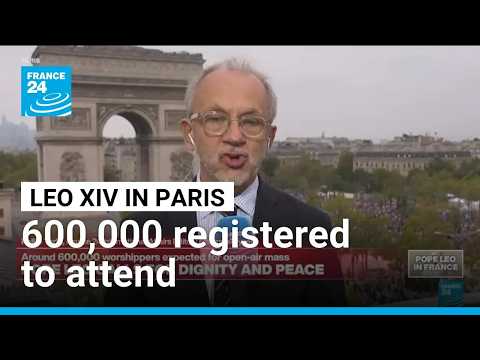 Pope Leo set for largest event of France tour as Paris crowds swell