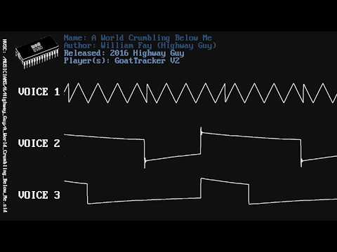 C64 SID music William Fay (Highway Guy) compilation [with oscilloscope view]