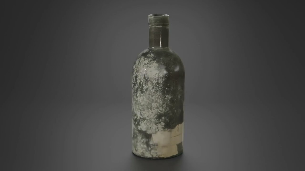 Bottles Collection Old Glass 3D Model