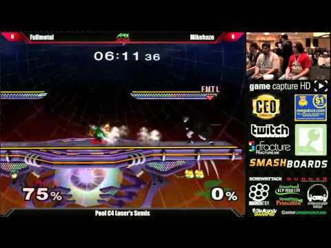 Apex 2014 Melee - Pool C4 - Fullmetal (Marth) vs Mikehaze (Fox)