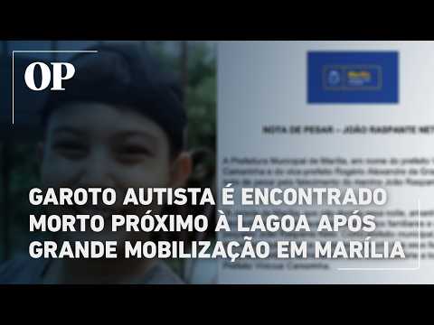 Garoto autista é encontrado morto próximo à lagoa após grande mobilização em Marília