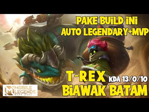 T-REX hyper ?? kasih paham jurasic park nya biawak batam!! auto win boy | new patch - Mobile Legends
