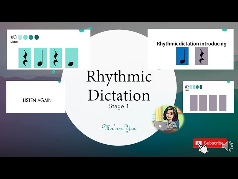 Rhythmic Dictation Stage 1