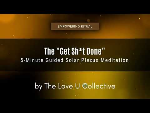 5-Minute Guided Meditation for Focus & Productivity | Solar Plexus Chakra Activation