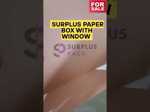 Paper box with clear window - product video