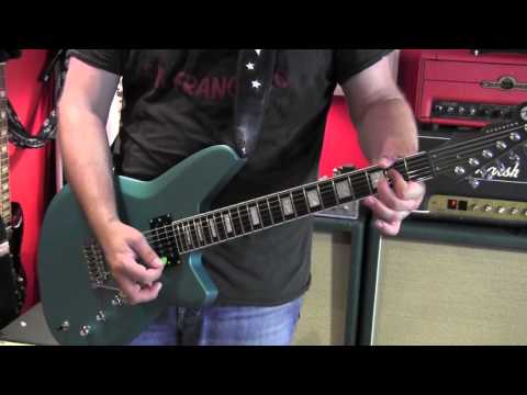 Reverend Guitars BAYONET W electric guitar demo with Marshall Amp
