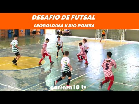 AÇAÍ X AMÉRICA - FUTSAL INFANTIL CATEGORIA SUB-12 - 2' TEMPO - DESAFIO  LEOPOLDINA X RIO POMBA