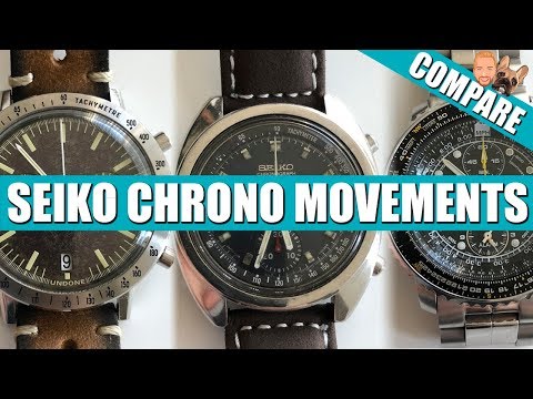 Automatic vs Quartz vs Mecha-Quartz Comparing Seiko Chronograph Movements Video