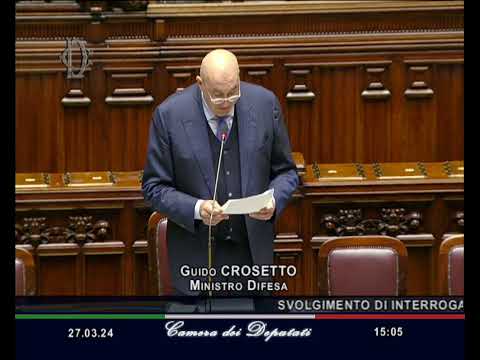 Marco Pellegrini - M5S Camera   Question Time al Ministro Crosetto in Aula 27/03/2024