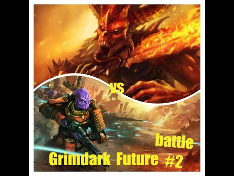 Battle Knights Battle Report ; We play Grimdark Future  , Eternal Dynasties vs Daemons .... 2000pts