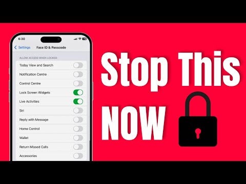 5 iPhone Lock Screen Settings You Must Turn Off Now!