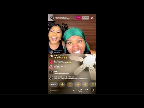 Tiahra Nelson Instagram Live ~ Tiahra FINALLY LAUGHS!