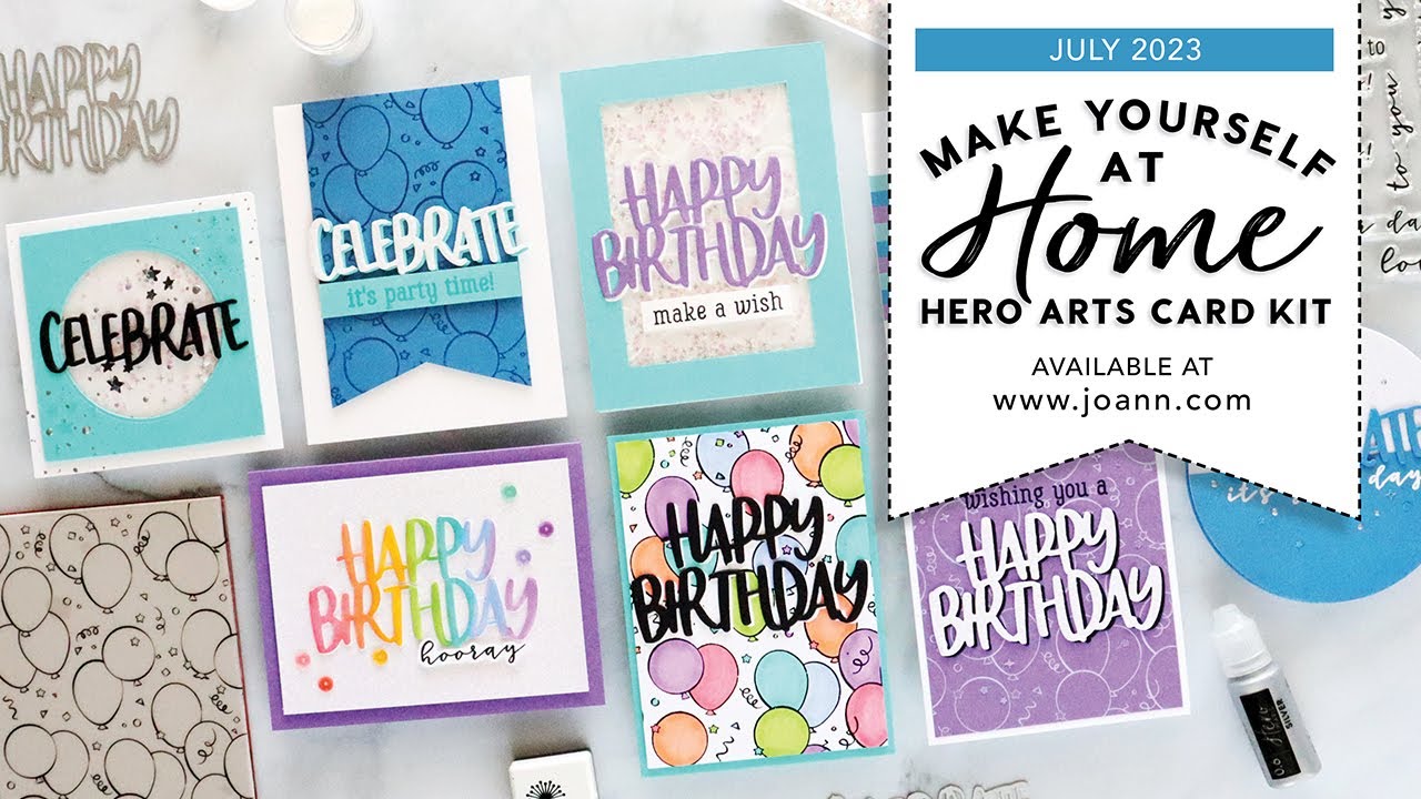 Hero Arts Make It Yourself August 2023 Summer Card Making Kit