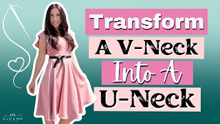V-Neck to Chic U-Neck: Transform Your Knit Dress! Plus Let's Chat About Darts!