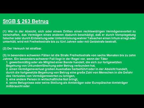 § 263 StGB Betrug, Sachkunde 34a
