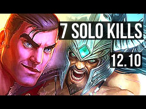 JAYCE vs TRYNDAMERE (TOP) | 7 solo kills, 1.2M mastery, Dominating | KR Grandmaster | 12.10