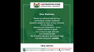 How to login into your University Email Account (part2)