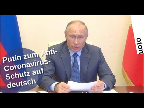 Putin zum Anti-Coronavirus-Schutz auf deutsch [Video]