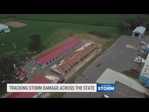 Colon, Michigan cleaning up after overnight severe storms